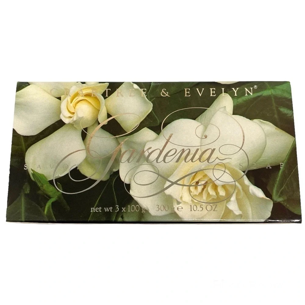 Vintage Crabtree and Evelyn Gardenia soap set new